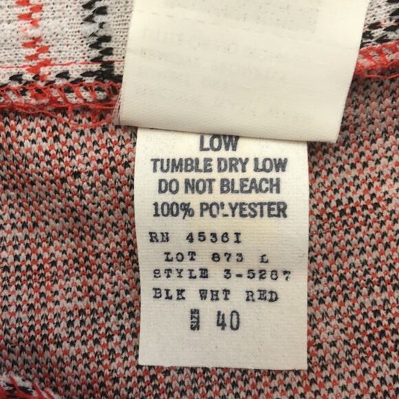 Women’s Vintage 1970’s Montgomery Ward Red and Black Check Shirt Size 40 - Picture 8 of 10